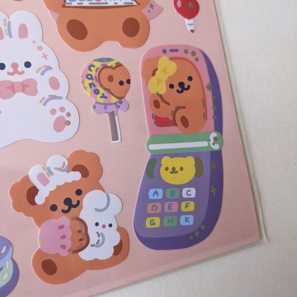 Twinkle Bear Toyshop Sticker Sheet - Picture 4 of 4